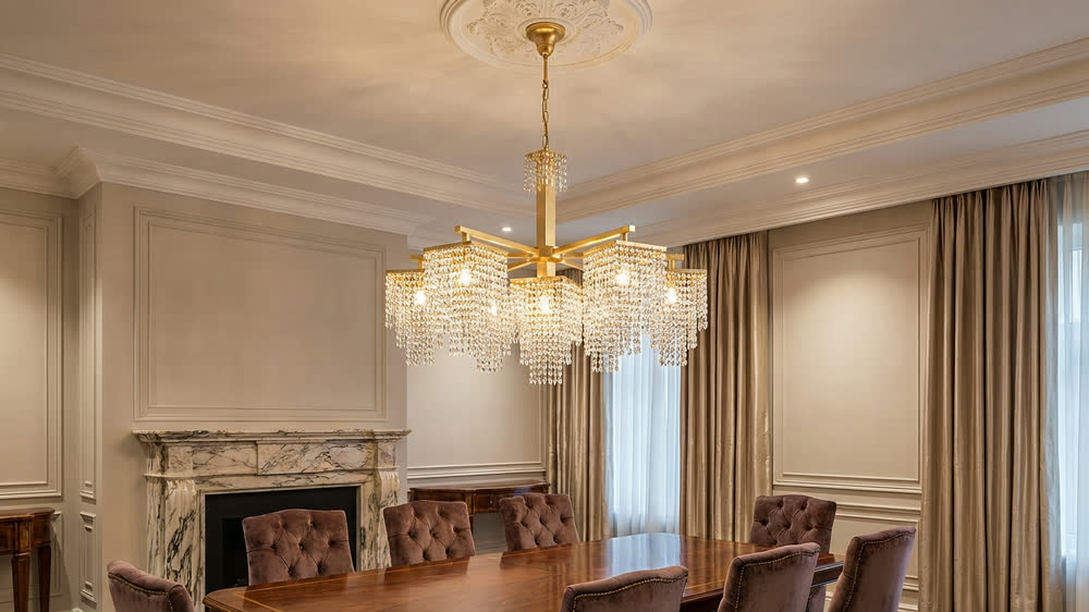 Render fotorealistico ambientato di «Design da Riferimento — Analisi AI Automatica» — illuminazione su misura Made in Italy